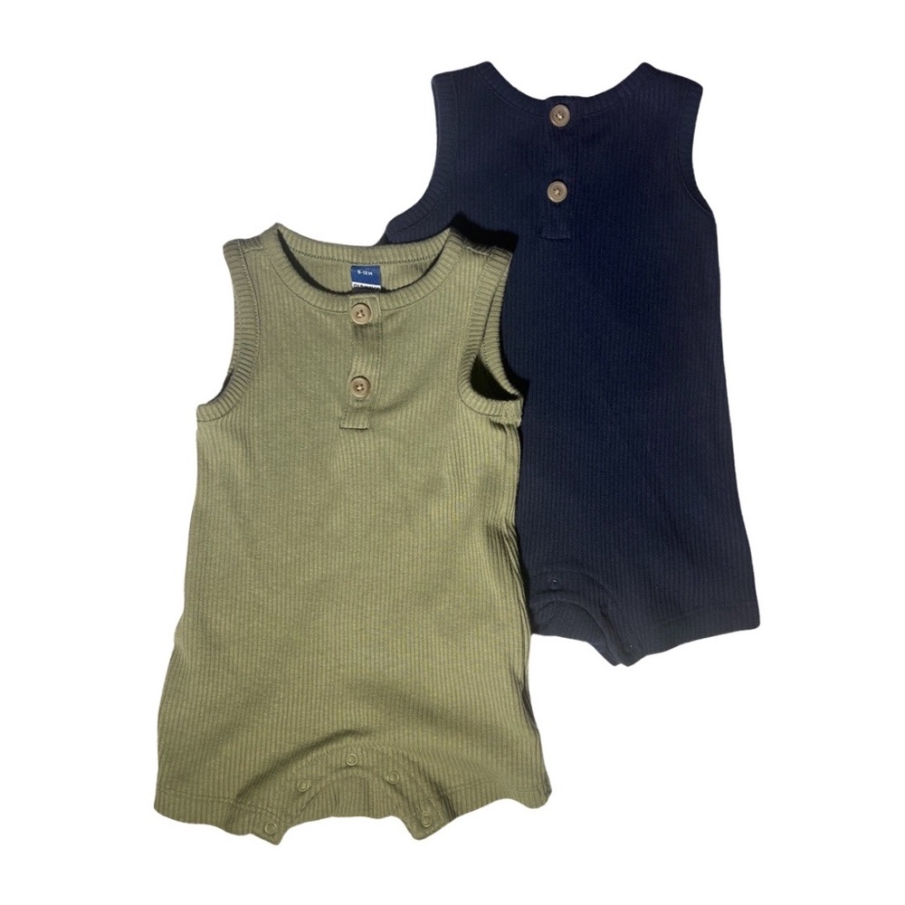 Old Navy - pair of ribbed tank top summer onesies